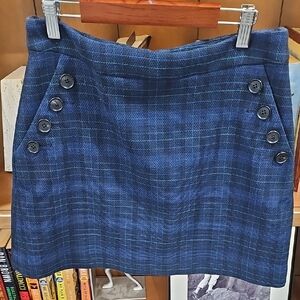Blue Plaid Skirt Veronica Beard